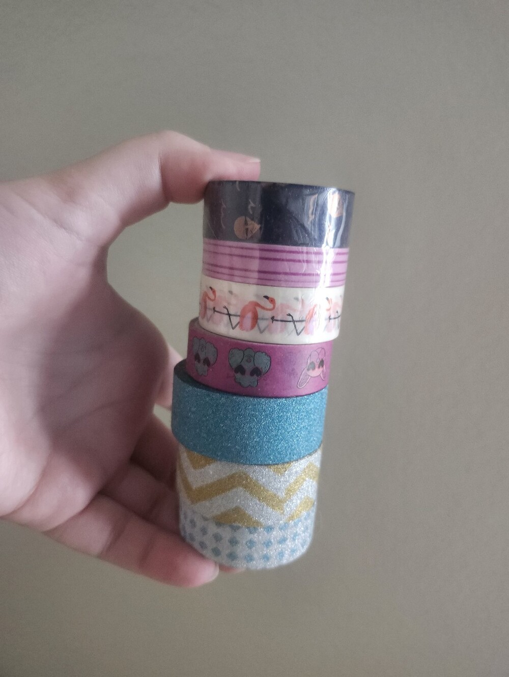 Kids Decorative Washi Tape Set - Pink, Teal, Gold, Blue